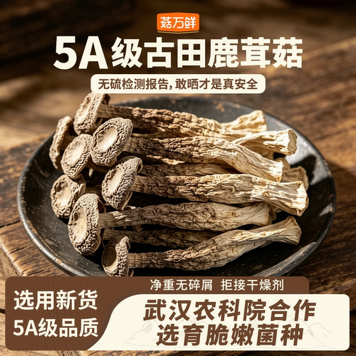 菇万鲜鹿茸菇干货精选福建鹿茸菌