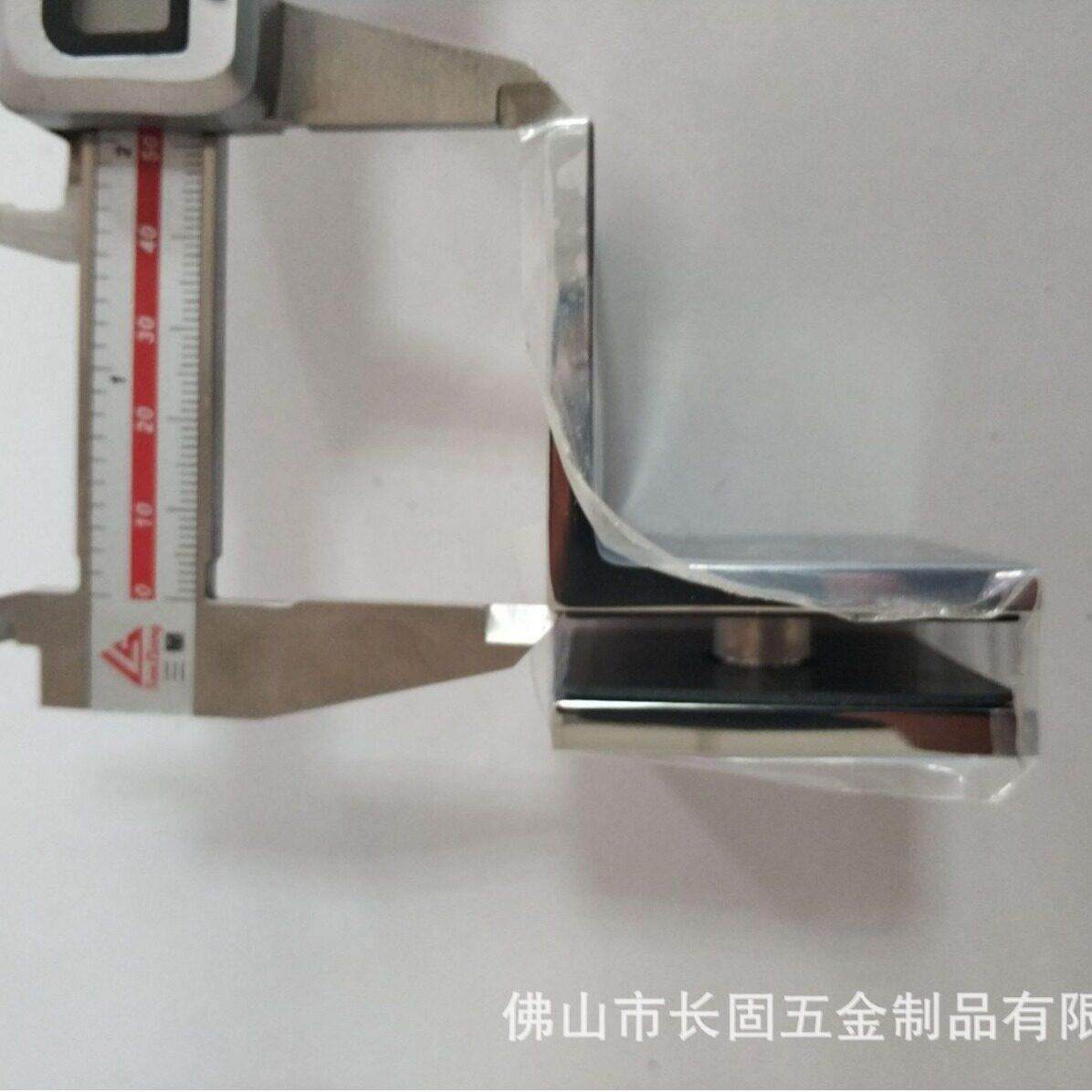 方形直边90度玻璃对墙固定夹门夹玻璃夹加厚款浴室角码