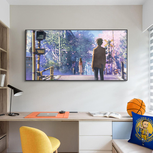 挂画新海诚你的名字玄关客厅卧室天气之子装饰画秒速五厘米二次元