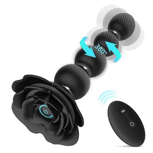 Rotate Modes Butt Anal Plug Vibrating Beads Twist