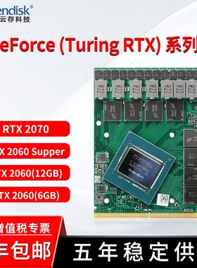 RTX2060 Super专业图形MXM显卡渲染RTX2070游戏笔记本蓝天DIY显卡