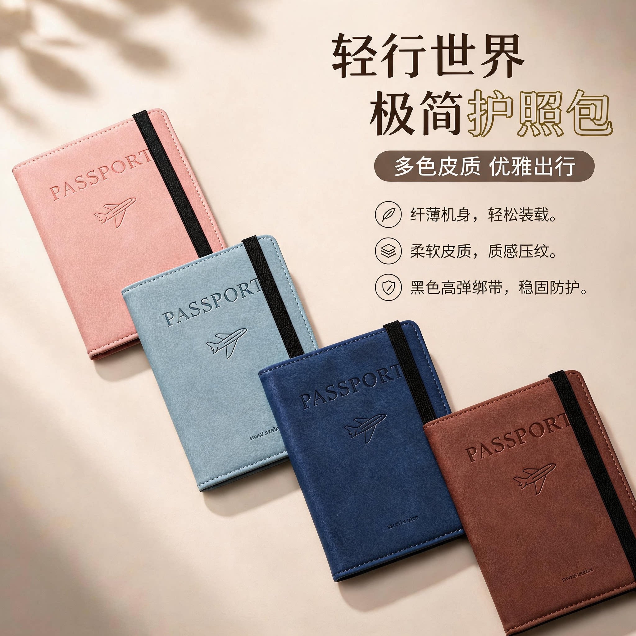 护照夹保护套机票登机牌卡包一体