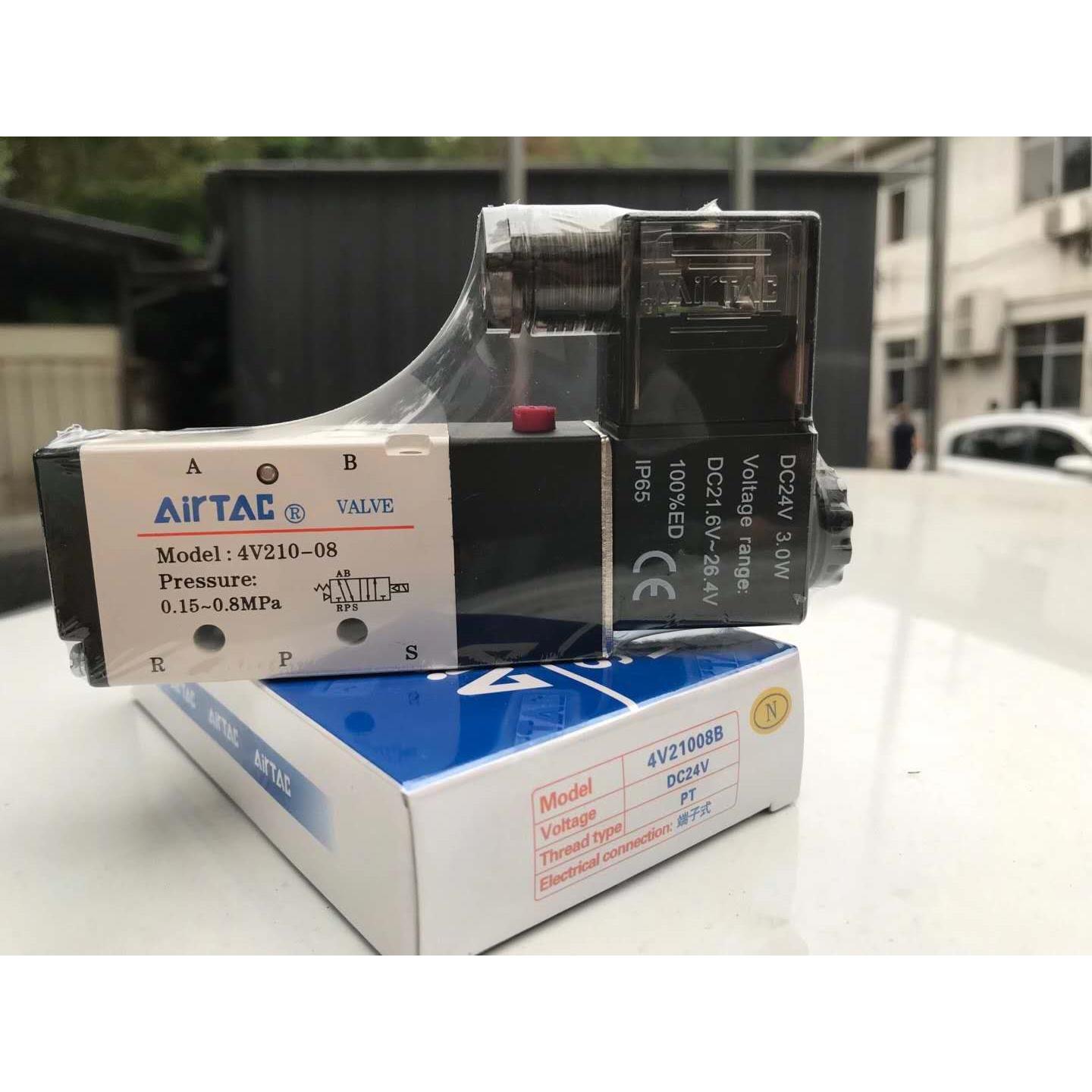 亚德客4V110-06A 4V210-08B  4V230C-08B 4V310-10二位五通电磁阀