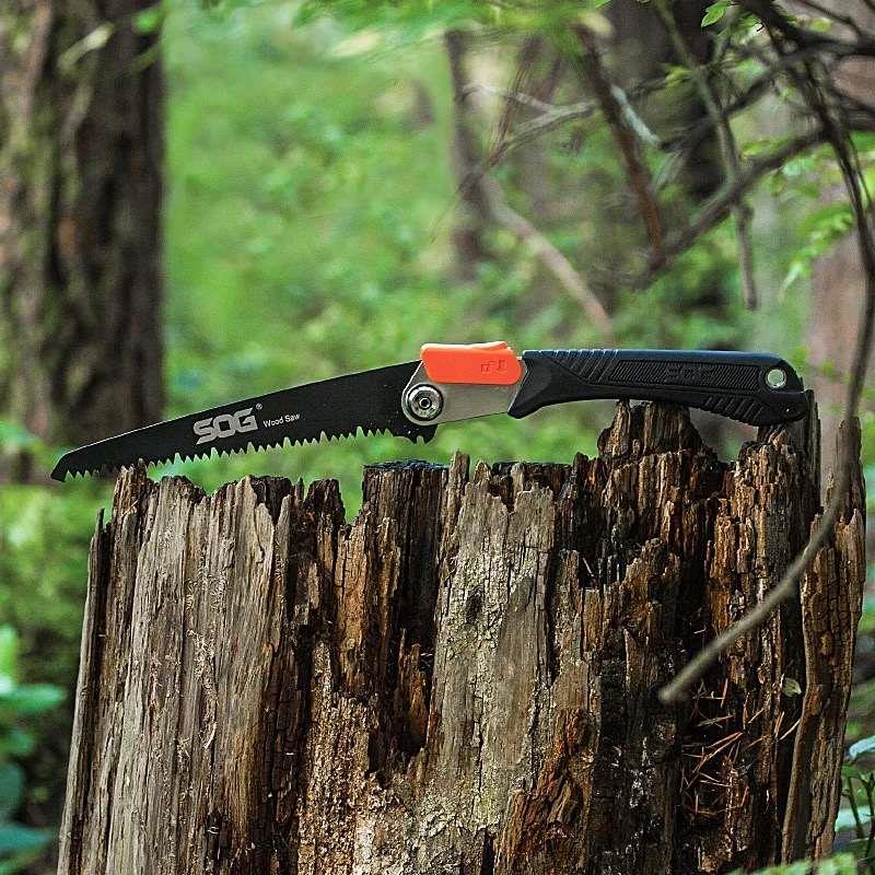 美国SOG索格 F11BN-CP折叠锯 木锯 便携手锯 户外野营求生装备