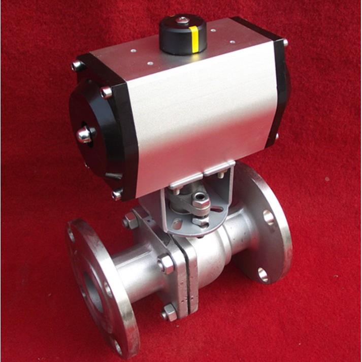 Q641F-16P不锈钢气动球阀/双作用不锈钢气动法兰球阀DN15-DN100