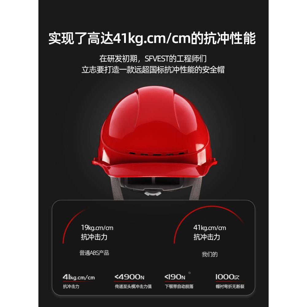 SFvest 安全帽男领导ABS国标安全盔国家电网电工电力施工工地头盔
