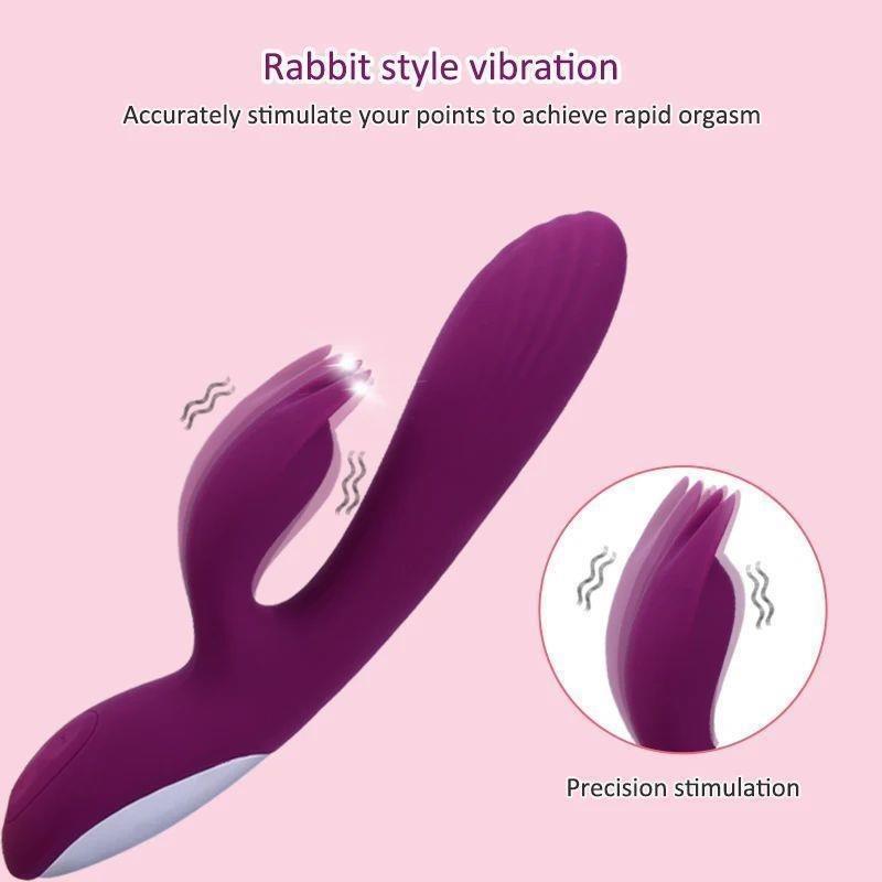 G Spot Rabbit Vibrator For Women Clitoris Nipple Dual Stimul