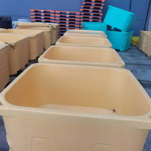 加厚双层大型1000l方形水产加工冷链保温桶大容量渔业海鲜转运箱