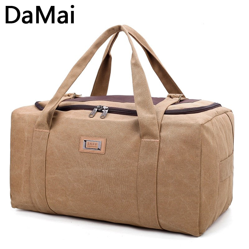 德国超大容量手提加厚帆布行李袋