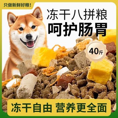 通用型大包装40斤装便宜狗粮100斤成犬幼犬粮流浪狗专用土狗笨狗