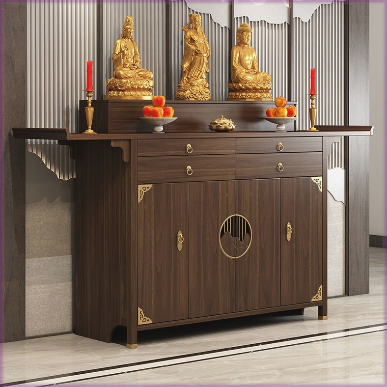 新中式实木供桌香案家用客厅神台香火桌子佛桌案台农村中堂条案桌