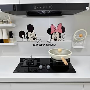 厨房灶台防油贴纸防火防水耐高温自粘加厚油烟机墙面装饰静电贴膜