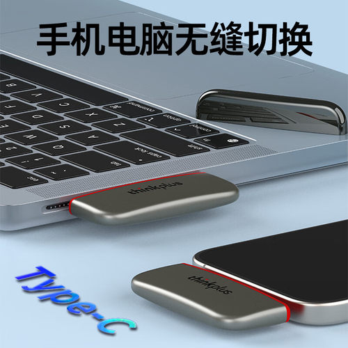 联想移动固态硬盘 Type-C直插手机小巧便携PSSD鹅卵石移动硬盘