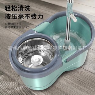 一件代发旋转拖把省力懒人免手洗拖把自拧水家用清洁X拖把桶墩布