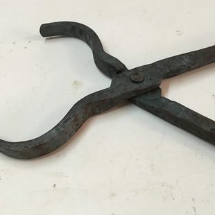 包邮 手工锻造铝棒钳子铝棒夹钳扁口圆口钳铝锭钳火钳夹热处理铁钳