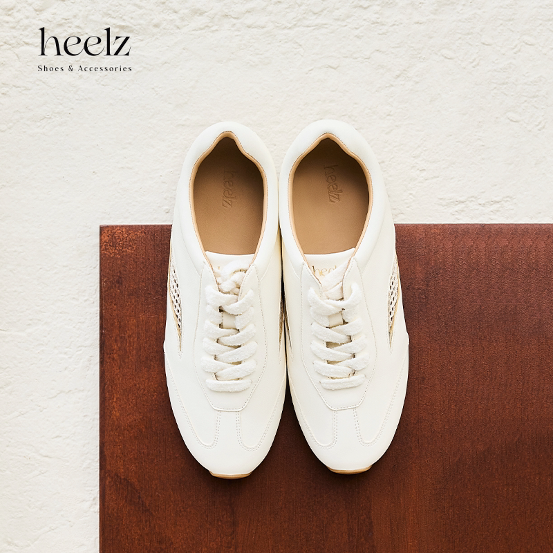 heelz竹叶牛皮透气德训鞋0.8公分