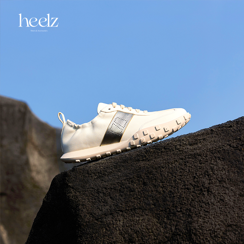 heelz设计师手工鞋履 ｜防污牛皮H时装运动鞋3.5公分