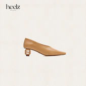 ｜H灯笼跟羊皮鸭嘴奶奶鞋 heelz设计师手工鞋 履 45mm