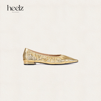 heelz设计师羊皮鸭嘴奶奶鞋