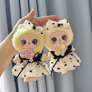 仅售娃衣】16cm莉拉LUKY CAT挂件玩偶裙子毛绒盲盒潮玩衣服替换女