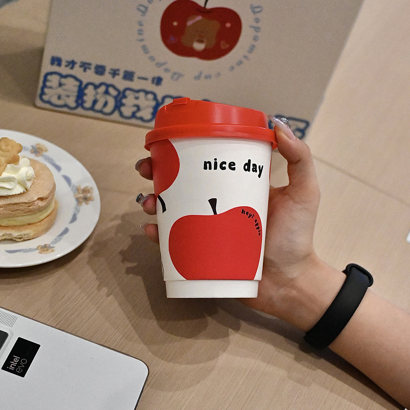 询光·380ml特厚冰热两用纸杯