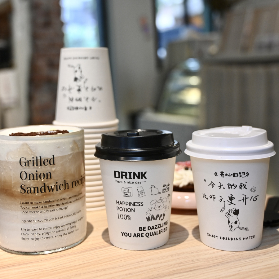 ins簡約風50只加厚款一次性紙杯