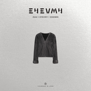 V领水貂皮草外套WT44PWK003 貂 万年挽袖