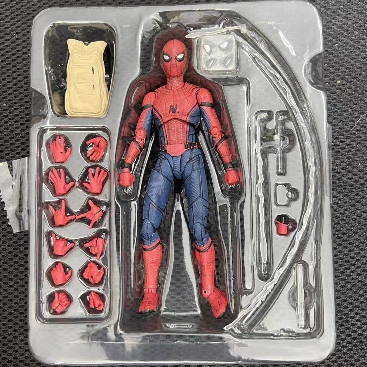 漫威蜘蛛侠小虫返校季背书包关节可动模型手办人偶摆件礼物SHF