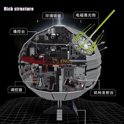 拼图拼搭10143星球大战75159死星10188成人拼装中国积木玩具2周边