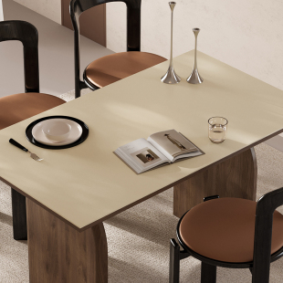 精品纯色餐桌垫免洗防油防水防烫桌布轻奢高级感桌垫茶几垫桌面保