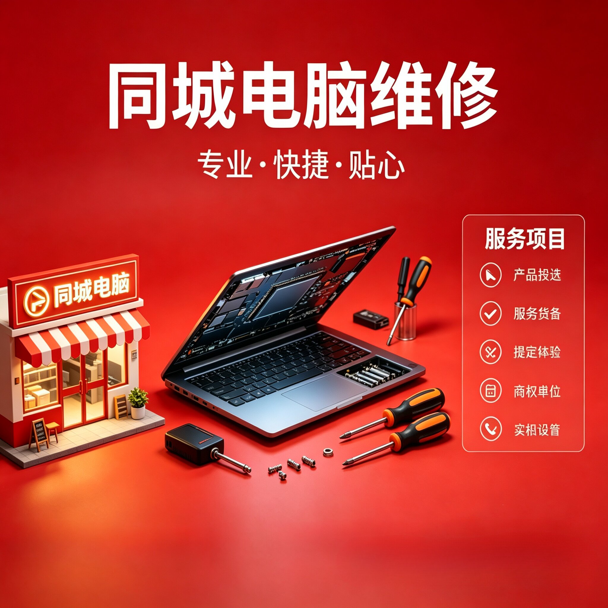 【30分钟可上门】上海电脑维修上门笔记本不开机进水台式无信号