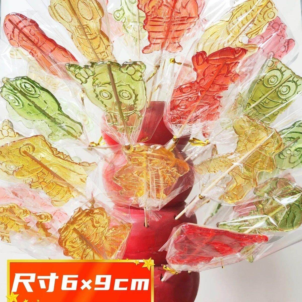 速发纯手工小糖画成品麦芽糖棒棒糖摆摊景区学校庙会儿童游乐园