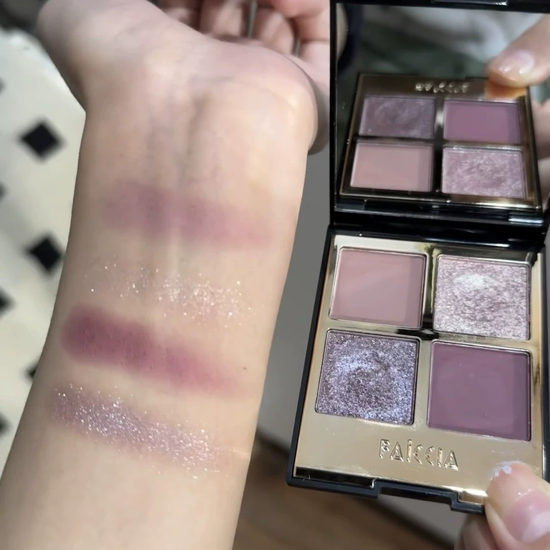 四色眼影盘珠光亮片碎钻爆闪2025