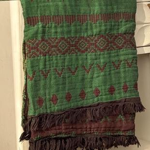 民族风森系棉麻盖毯夏凉线编织毯沙发巾桌布沙滩巾飘窗垫盖布