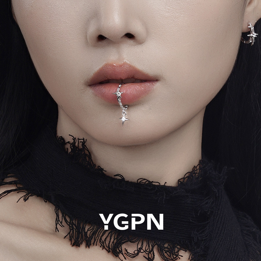【明星同款】星芒耳夹女无耳洞新款免打孔小众帅酷无洞唇夹两用