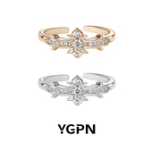 YGPN鸢尾花系列戒指女原创设计精致个性 甜酷高级感对戒开口送女友