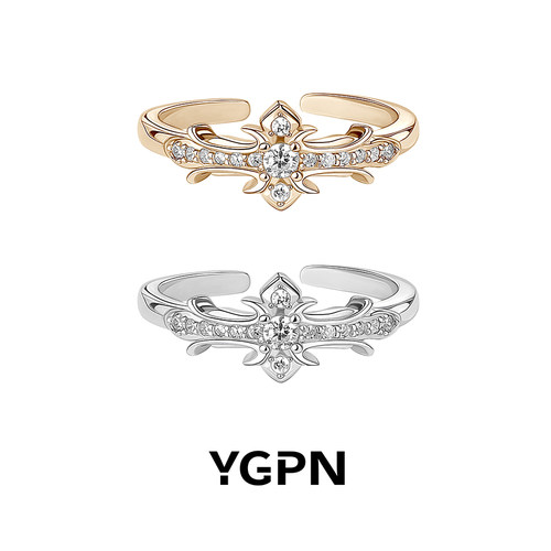 YGPN鸢尾花系列戒指开口