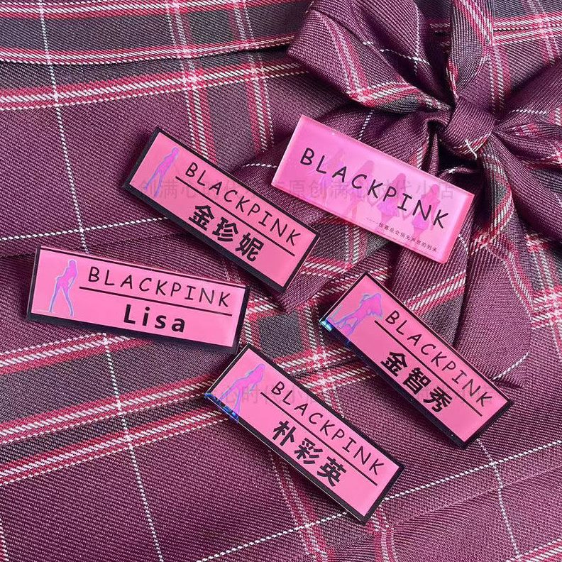 BLACKPINK周边Li珍妮朴书包挂件英金胸牌a胸针金s礼物智秀彩应援