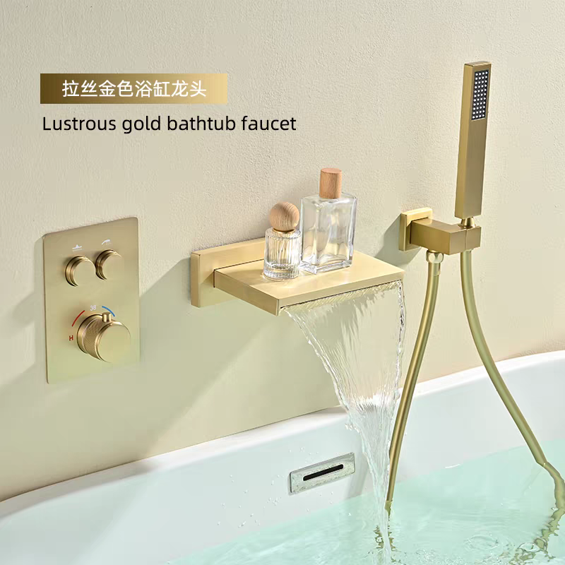 小红书新款全铜暗装预埋入墙出式恒温瀑布淋浴花洒浴缸边水龙头,家装主材,浴缸龙头/淋浴龙头,淘宝优惠券,粉丝福利购,淘宝优惠卷