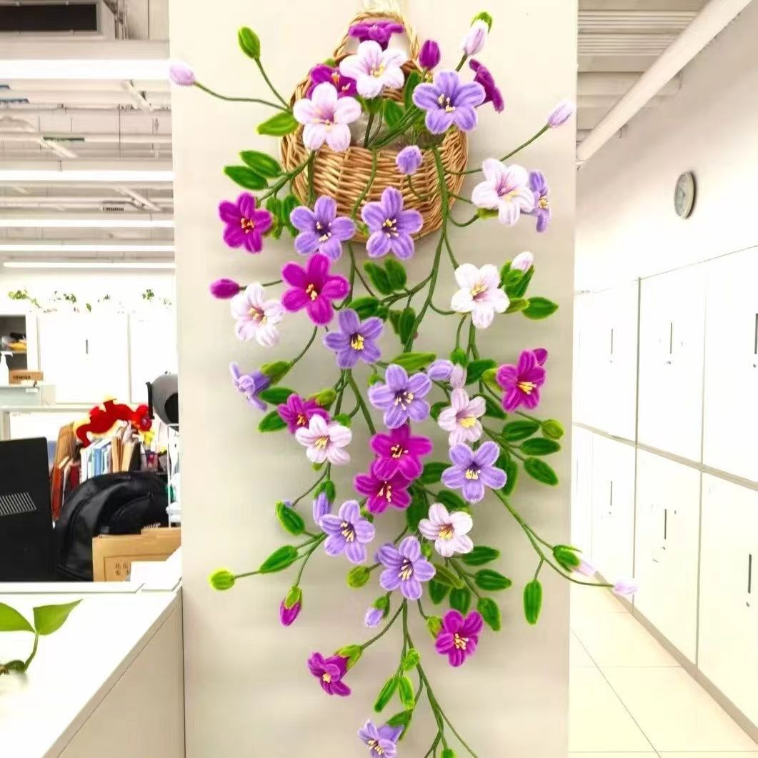 凌霄花扭扭棒材料包手工diy送礼