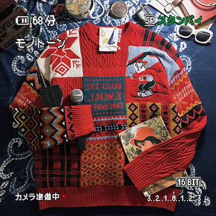 酒酿丸子ALOHA 复古港风慵懒费尔岛毛衣圣诞情侣装针织衫秋冬上衣