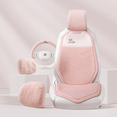 汽车坐垫冬季 毛绒秋冬座垫主驾驶座椅垫半包座椅套女士简约车座套