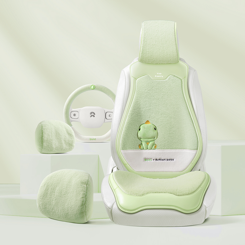 冬季卡通限定版羊羔绒保暖座椅垫