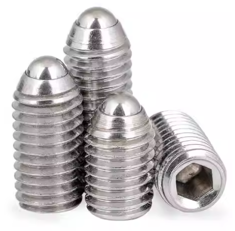 不锈钢弹簧柱塞定位销球头柱塞波珠螺丝定位顶丝M3-M12