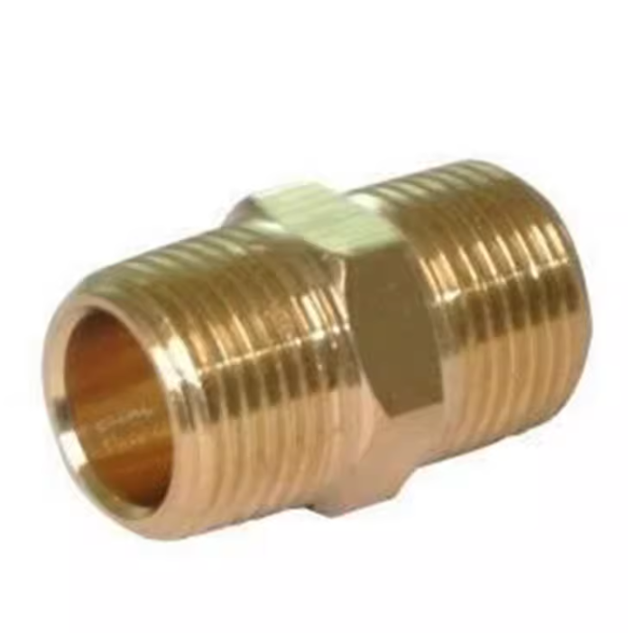 XZU51-01 02 03 04 05 06铜接头直接头外螺纹等径