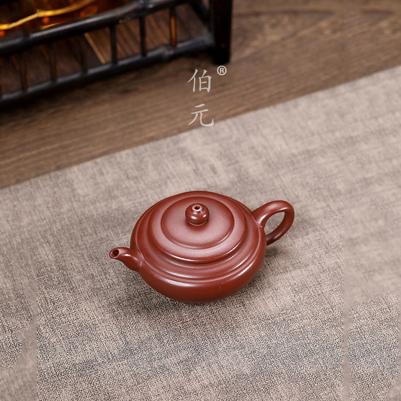 手工扁樱伯元紫砂国风