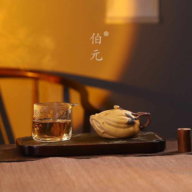 伯元中式紫砂薄胎佛手仿生器