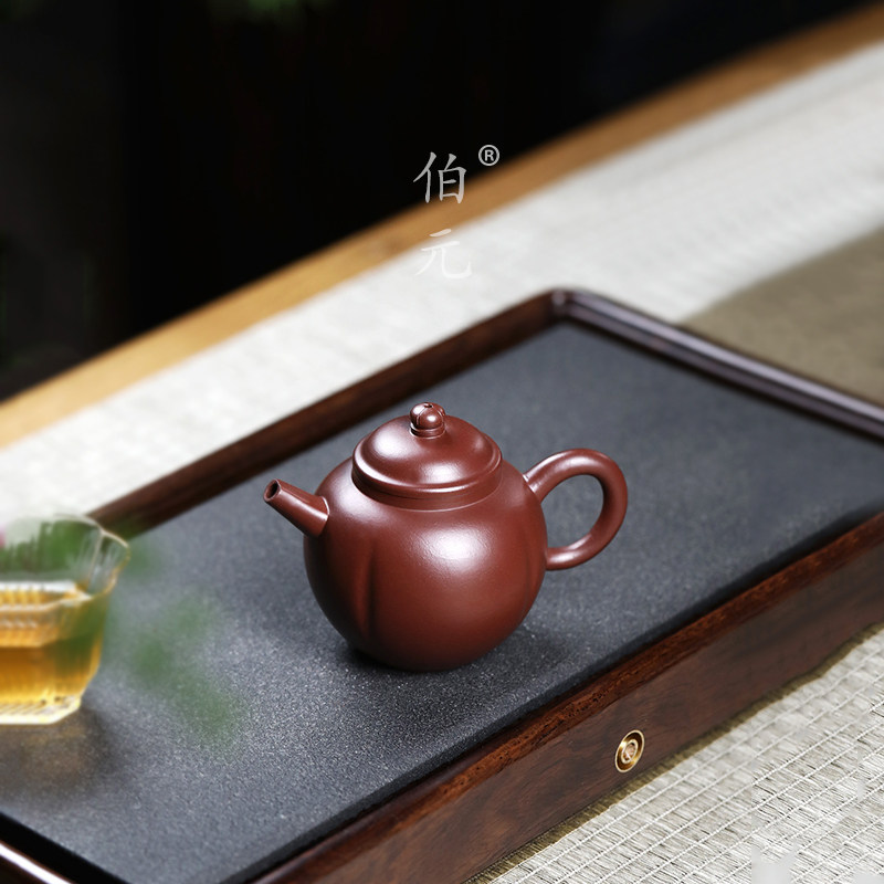 手工菊瓣伯元紫砂中式