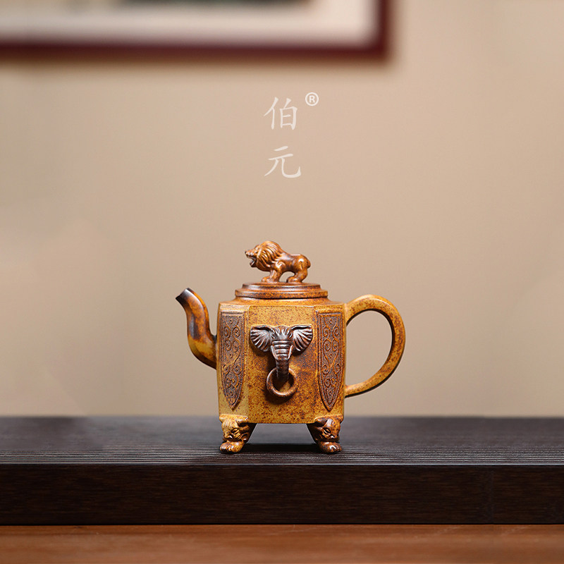 雕塑威震八方伯元紫砂中式