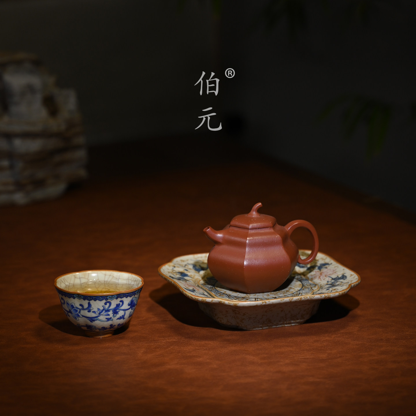 宜兴紫砂壶原矿朱泥六方葫芦全手工家用功夫茶具茶器泡茶壶 160ml